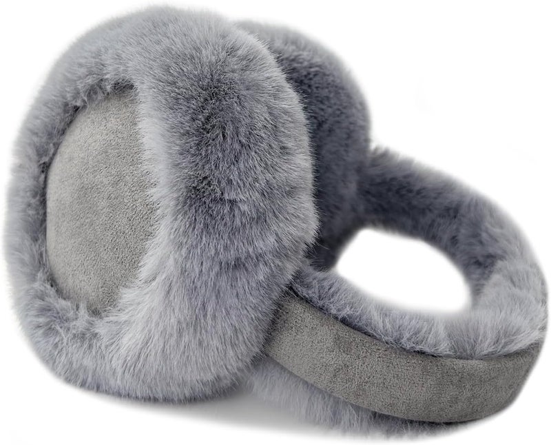 Kedofe Ear Muffs for Winter Women Foldable Fuzzy Cold Outdoor Earmuffs Soft Faux Furry Ear Warmers Covers - Image 3